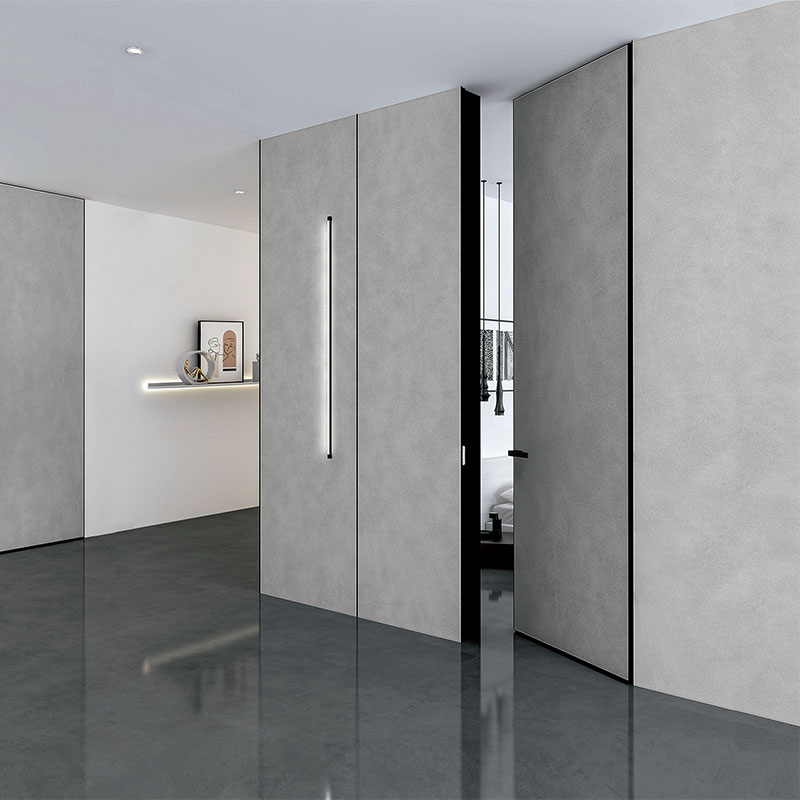 Frameless ligneus cubiculo Door