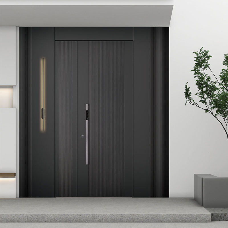 Minimalist iactans Aluminium Securitatis Door